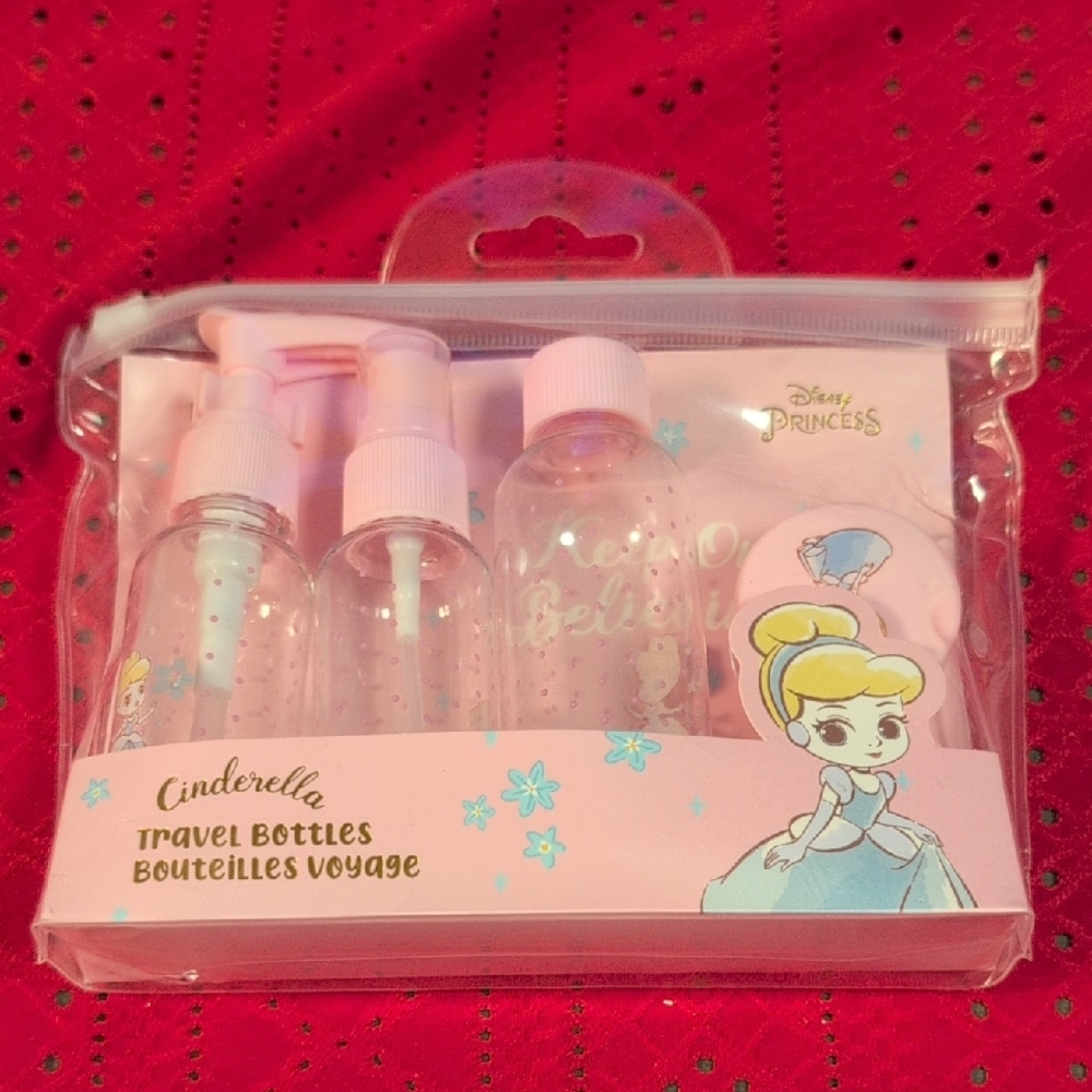 Disney Princess Pink Travel Bottle Set